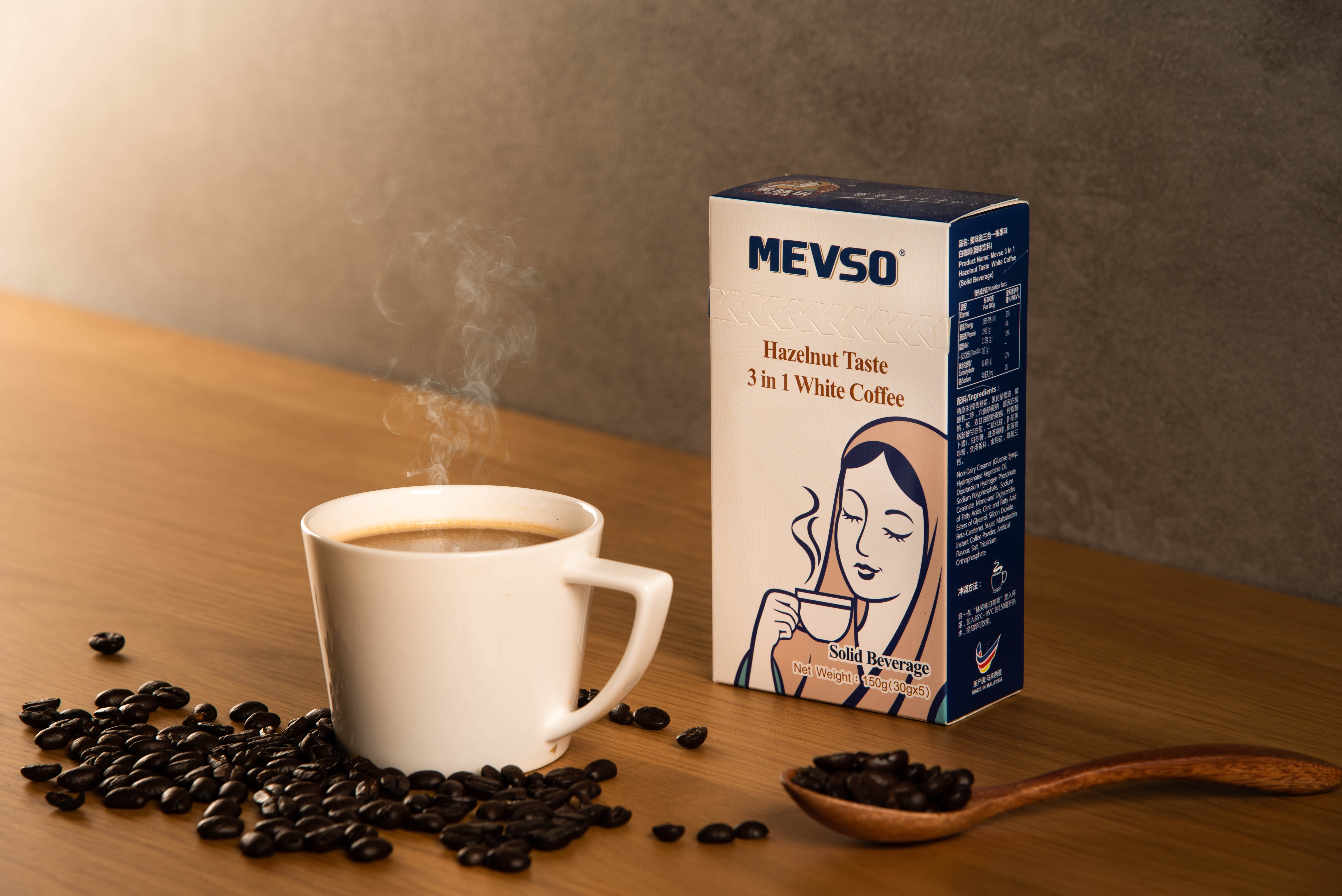 MEVSO 榛果風味三合一即溶咖啡